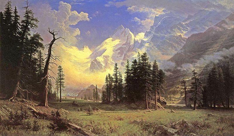 Albert Bierstadt Bierstadt Albert The Morteratsch Glacier Germany oil painting art